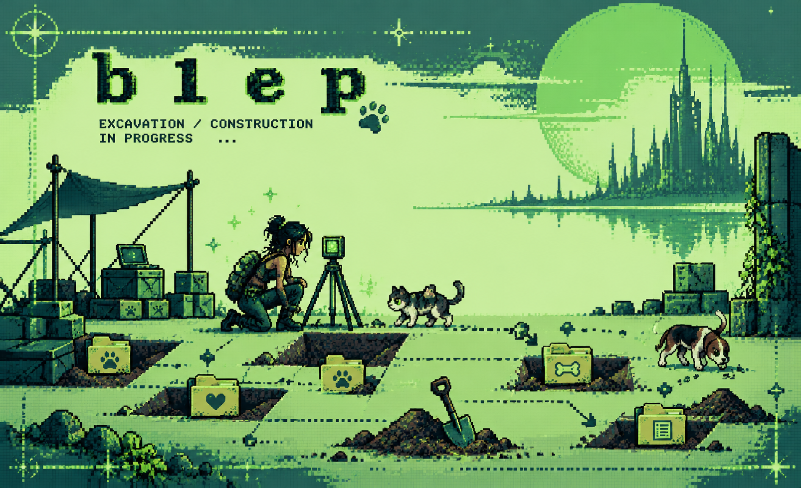 b l e p excavation / construction in progress